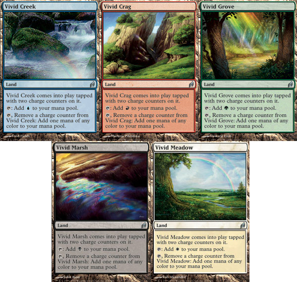VIVID CRAG CREEK GROVE MARSH & MEADOW Lorwyn MTG Magic Cards