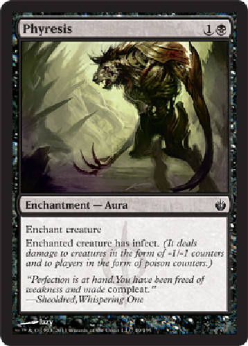 PHYRESIS X4 4 4X Mirrodin Besieged MTG Magic the Gathering Cards