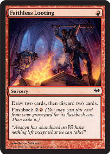 mtg cards like faithless looting (#1779) (borderless) Then exile it.) Faithless Looting (Ripple Foil)