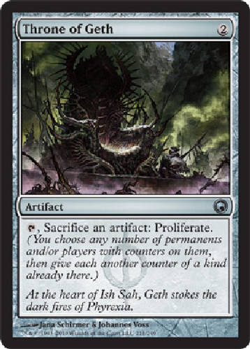 THRONE OF GETH X4 4 4X Scars of Mirrodin MTG Magic the Gathering